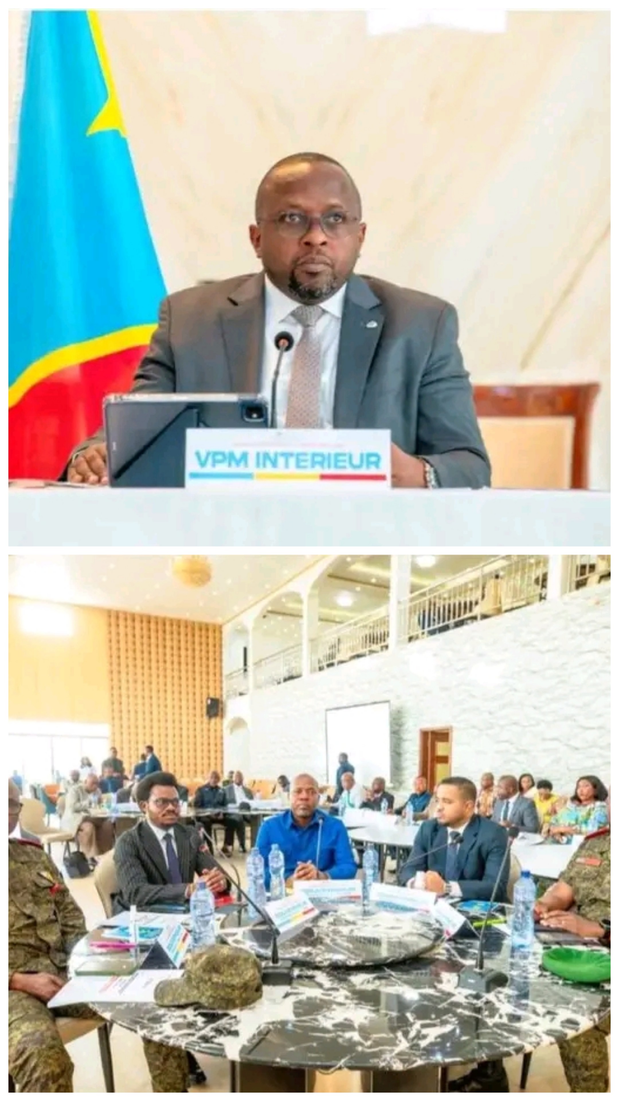 RDC : Jean Bakomito à une réunion sur la sécurité dans l’Est et le Nord-Est, dirigée par le VPM Shabani