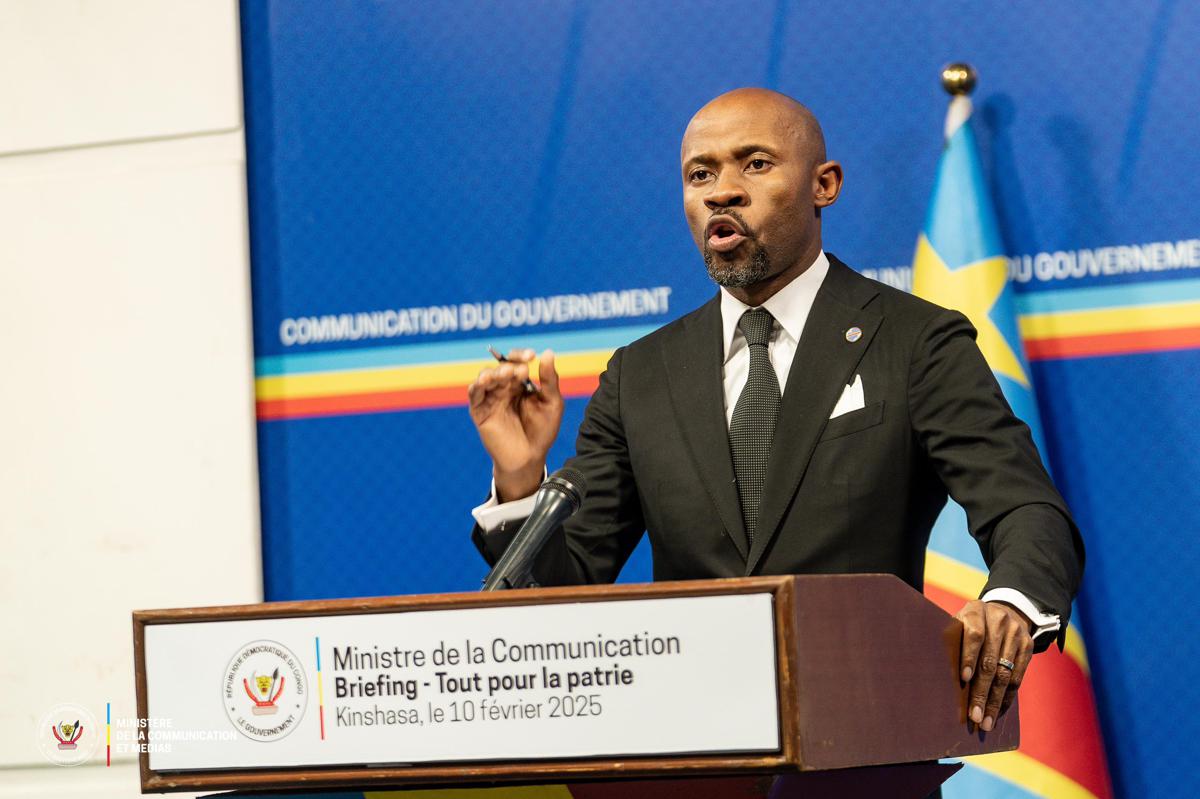 RDC : le dialogue annoncé par le Président sera centré sur l’agression rwandaise, précise Muyaya
