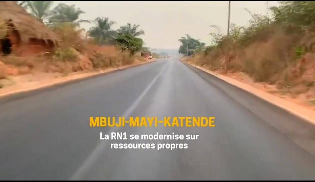 RDC : les travaux d’asphaltage de 30 km sur la RN1 Mbuji-Mayi–Katende se poursuivent