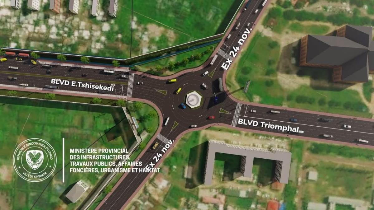 Kinshasa : un nouveau boulevard de 2 km va relier Triomphal à Bakayawu