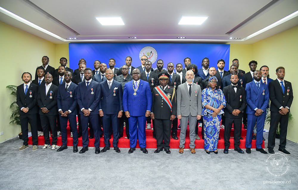 RDC : après la décoration, les Léopards s’engagent à continuer de défendre le pays avec « humilité, exigence et fierté »