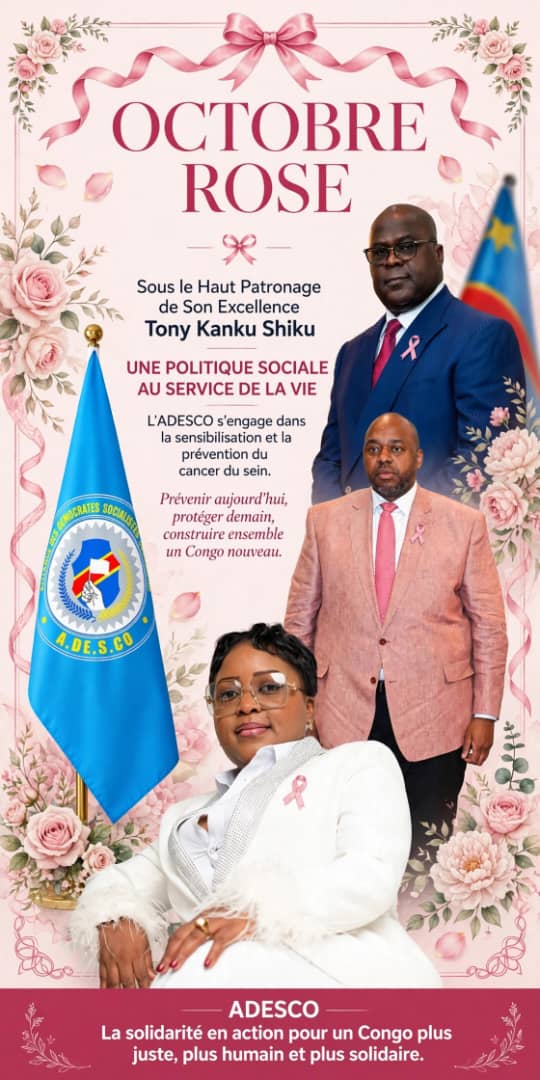 Octobre Rose : l’ADESCO et la Fondation Theresia Phuati se mobilisent pour la sensibilisation au cancer du sein à Mont-Amba