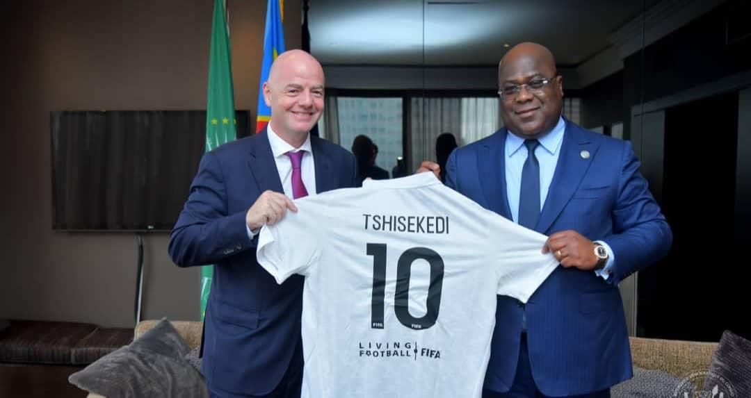 FIFA : Félix Tshisekedi apporte son soutien à Gianni Infantino pour un nouveau mandat